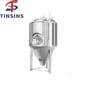 500L Nhà máy bia đôi áo khoác bia rượu sữa chua PLC kiểm soát bơm thép không gỉ hình nón bể lên men lên đến 5000L - Product Image 1