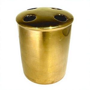 Brass Countertop Display <b>Toothbrush</b> <b>Holder</b> Antique Finish For Bathroom Sets Accessories Modern Luxury Home Decor Items - Product Image 1