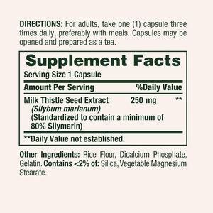 Fuente de cardo de leche Suplemento de hierbas de fábrica Cápsula de cardo de leche de silimarina Cápsulas de extracto de cardo de leche natural - Product Image 2