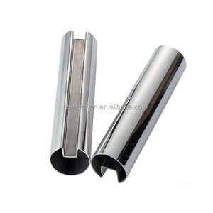 <span class=keywords><strong>Tubo</strong></span> <span class=keywords><strong>de</strong></span> pasamanos ranurado <span class=keywords><strong>redondo</strong></span> | Riel superior <span class=keywords><strong>de</strong></span> acero inoxidable para Sistema <span class=keywords><strong>de</strong></span> barandilla <span class=keywords><strong>de</strong></span> vidrio, balaustrada <span class=keywords><strong>de</strong></span> escalera y balcón sin marco - Product Image 1