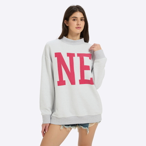 Logo personalizzato da <span class=keywords><strong>donna</strong></span> snuggie Sherpa <span class=keywords><strong>in</strong></span> <span class=keywords><strong>pile</strong></span> di cotone Unisex Mockneck oversize Sherpa felpa maglione con collo finto per le donne - Product Image 4