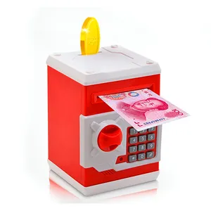 Elektronische Spaarpot Atm Mini Spaarpot Veiligheid Wachtwoord Kauwen Munt Contant Deponeren Machine Cadeau Voor Kinderen Kinderen Plastic Cn; Zhe