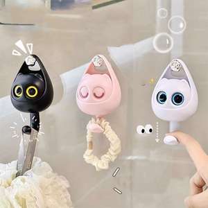 Gancho de pared creativo con diseño de búho para decoración del hogar, soporte para llaves sin perforaciones, gancho colgante de animales para pared - Product Image 4