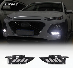 Luz de circulación diurna LED DRL modificada para coche con lámpara antiniebla de señal de giro amarilla para <span class=keywords><strong>Hyundai</strong></span> ENCINO 218-2019 - Product Image 2