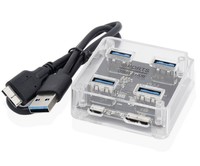 Divisor de Alta Velocidad 1 a 4 con 4 Puertos de Salida para Computadoras de Escritorio y Portátiles