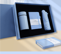 Coffret Cadeau Créatif A6 : Carnet, Tasse Isotherme Portable et Parapluie – Cadeaux d'Affaires Personnalisables avec Logo