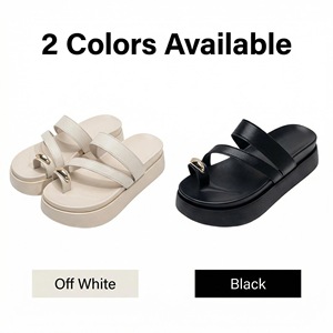 Chaussures pour femmes en cuir véritable et crin de cheval, dessus en cuir de vachette souple, antidérapantes, ouvertes, printemps/automne, été/hiver, mode urbaine - Product Image 6