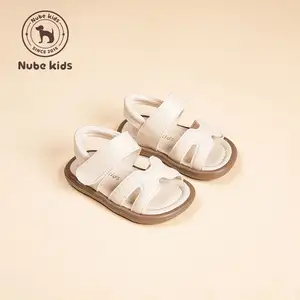 Sıcak satış moda Retro çocuk sandalet bebek ayakkabıları yumuşak Soled kaymaz plaj ayakkabısı erkek kız için