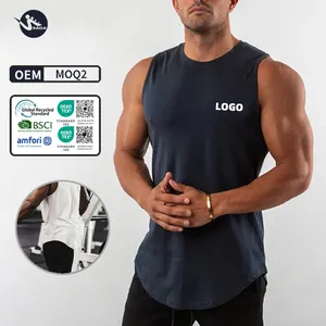 Lieblings-Real-US/Eur-Größe solide komfortable 95% Baumwolle ärmellos Fitnessstudio mit Kapuze MENSCHES Tank-Top Fitnessweste Einzelweste