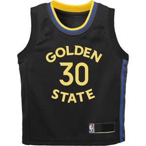Maillot Golden State Warriors pour enfants, édition Statement noire, Stephen Curry 30, vêtements de basket-ball respirants pour garçons de 4 à 7 ans - Product Image 2