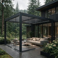 Toit à lames orientables en aluminium pour entrepreneurs en aménagement paysager, pergola sur mesure, terrasse extérieure, isolation thermique, ombrage