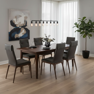 Sedia da Pranzo in Vera Pelle di Cavallo Design Nordico Minimalista Arredamento per Soggiorno e Sala da Pranzo Moderno - Product Image 6