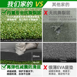 Tapete de Golf 3 en 1 Directo de Fábrica, 1.5 x 1.2 Metros, Tapete de Práctica Multifuncional para Interiores con EVA y Césped Artificial - Product Image 3