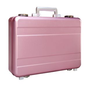 Maletín de Aluminio Rígido Personalizado Rosa, Maletín de Aluminio DIY, Caja de <span class=keywords><strong>Herramientas</strong></span> de Almacenamiento con Inserto de Espuma - Product Image 5