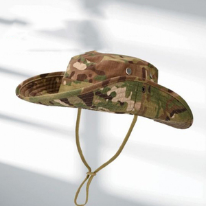 Sombrero de Montañismo y Camping, Verano, Camuflaje, Protección Solar, Ala Ancha, con Cordón Elástico y Visera - Product Image 3