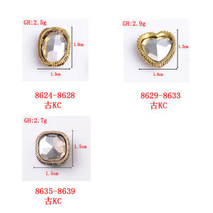 Pas Cher Vente en Gros Retro Nail Charm <span class=keywords><strong>Strass</strong></span> Alliage Punk Luxe Nail Art Fournitures pour Nail <span class=keywords><strong>Deco</strong></span> DIY Design - Product Image 5