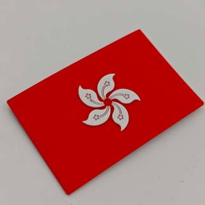 맞춤형 다양한 국가 국기 소형 PVC 로고 실리콘 아이언 온 패치 고무 국기 패치 - Product Image 2