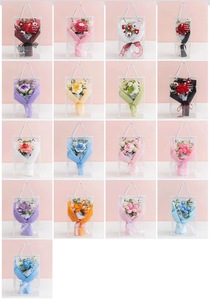 <span class=keywords><strong>Ramo</strong></span> de <span class=keywords><strong>Rosas</strong></span> <span class=keywords><strong>y</strong></span> <span class=keywords><strong>Tulipanes</strong></span> de Ganchillo Hecho a Mano para el Día de San Valentín 2026, Regalo Creativo para Novia - Product Image 6