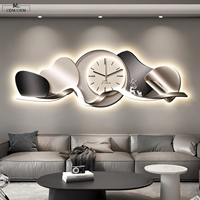 Pabrik Jam Dinding Kristal Porselen LED Kustom Grosir Panel Dekoratif Pesanan Massal Produsen OEM ODM