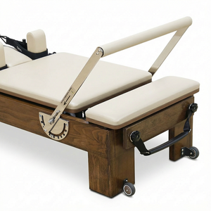 Máquina Reformer Profesional de Lujo de Madera de Nogal, Portátil y Ajustable para Moldear el Cuerpo, Ejercicio de Yoga, Reformer de Madera de Nogal - Product Image 4