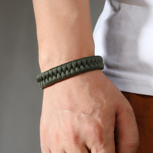 Adjustable Seven-Core Outdoor Survival Paracord Bracelet Wholesale Camping Umbrella Rope for Men Fashion <b>String</b> Bracelets - Product Image 3