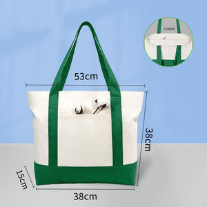 Wholesale Economical Cotton <b>Tote</b> Bags Custom Printed Logo Exhibition Promotional Gift Bag Eco Friendly Shopping Bag - Product Image 5