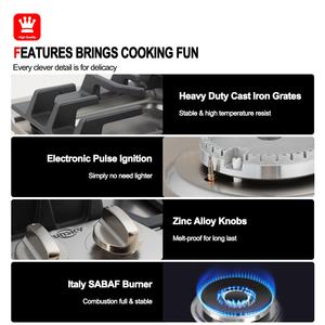 JunSky Fabricante 30 Pulgadas Diseño Atractivo Buen Precio <span class=keywords><strong>Happy</strong></span> Home Estufa De Gas Alta Calidad Bajo Precio <span class=keywords><strong>Hob</strong></span> Estufa De Gas - Product Image 2