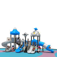 Toboggan en plastique pour jardin extérieur de parc communautaire, équipement de jeu d'amusement personnalisé non motorisé