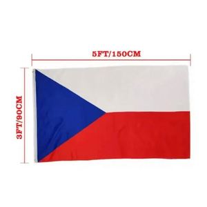 Drapeau de la République tchèque personnalisé, toutes tailles, 90x150cm, imperméable, pour tous les pays européens - Product Image 3