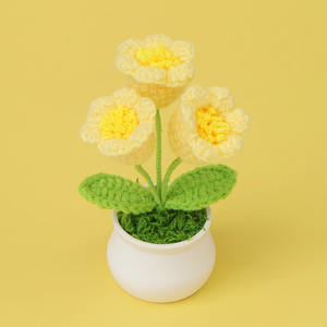 Gran oferta, girasol de ganchillo, flor de lirio del valle, <span class=keywords><strong>flores</strong></span> hechas a mano, patrón de ganchillo para graduación, Navidad, Año Nuevo chino - Product Image 4