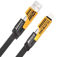 Offres Spéciales Usine : Câble de Charge USB 4.1 Type-C 6A Super Rapide 65W PD en Alliage de Zinc, ABS, PVC, avec Blindage Tressé et Cuivre Pur