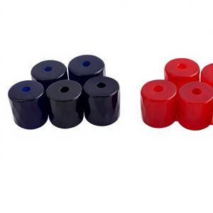 Cuentas de Coral Facetadas de 20 mm de la Marca Conifer en Rojo y Azul Marino, Cuentas Gruesas para la Elaboración de Joyería - Product Image 1