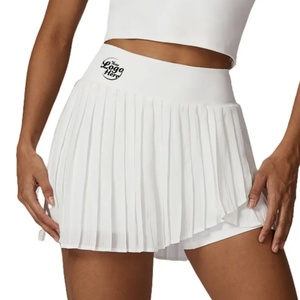 Custom Women's Golf Mini Shorts Mobile Phone Pocket High Waist Pleated Breathable Polyester/Nylon Tennis Sport Casual Shorts - Product Image 4