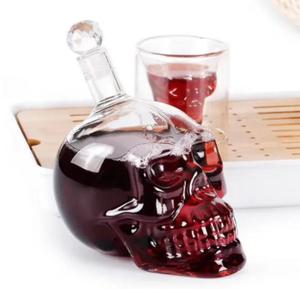 Bán Sỉ Chai Thủy Tinh Vodka Hình Đầu Lâu 400Ml 750Ml Có Nắp Đậy - Product Image 4