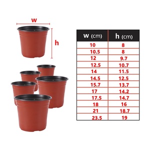 Pot de culture de <span class=keywords><strong>plantes</strong></span> en plastique, Pot de jardin domestique de pièces, bon marché, pour pépinière, semis de fleurs - Product Image 2