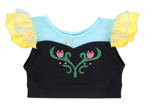 Maillot de bain deux pièces pour filles, princesse, volants, costume fantaisie S <span class=keywords><strong>Belle</strong></span>, vêtements de plage pour tout-petits, robe de princesse d'été - Product Image 4