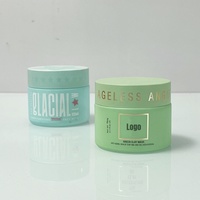 Pot cosmétique en porcelaine/céramique Opal, logo personnalisé, côtés droits, hermétique, 15g 30g 50g 100g, pots colorés, couvercles en plastique/aluminium