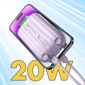 Banco de Energía de 22.5W y 10000mAh con Cable Integrado, Cargador Portátil con Forma de Maleta - Product Image 2