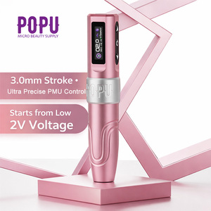 Vente en gros de la <span class=keywords><strong>machine</strong></span> de maquillage <span class=keywords><strong>semi</strong></span>-<span class=keywords><strong>permanent</strong></span> POPU Pink Mini Diva Voltage 2V Kick-Start SMP PMU sans fil - Product Image 1