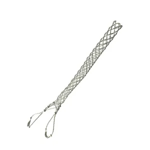 Standard duty double eye support cable grips/wire mesh grip