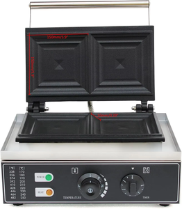 Vinica Commercial Sandwich Toaster Maker para restaurante Hogar para hacer sándwiches calientes Waffles Hamburguesas Filetes Verduras Tocino - Product Image 5