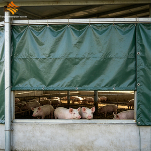 Lona de PVC Impermeable de 550 g/m², Tejido Tricot Recubierto, Resistente a la Abrasión y al Desgarro, para Cubrir Granjas Avícolas - Product Image 3