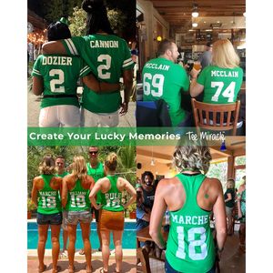 Camisetas Personalizadas para el Día de San Patricio, Cuello en V, Unisex, para Adultos, Estilo Irlandés, Impresión por Transferencia de Calor, 140 g/m² - Product Image 1