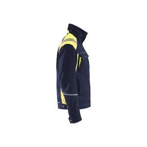 BLAKLADER - 409513708833XS Chaqueta Craftsman con reflector de corte Azul marino/Amarillo Hi-vis-EAN 7330509574362 ROPA DE TRABAJO DE 2017 - Product Image 5