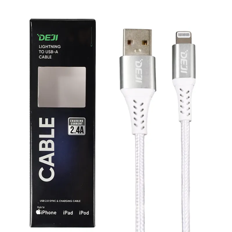 MFi original mobile phone data cable nylon fabric braided for apple data charging cable