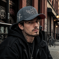 Casquette de baseball pour homme en coton suédé avec broderie 3D de haute qualité, visière incurvée, 5 panneaux, style streetwear, casquette de sport