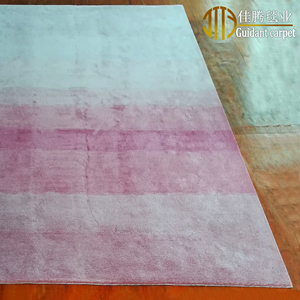 Beige di colore tinta unita disegno <span class=keywords><strong>viscosa</strong></span> di seta <span class=keywords><strong>tappeto</strong></span> per soggiorno <span class=keywords><strong>tappeto</strong></span> - Product Image 4