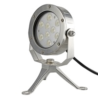 Projecteur LED sous-marin HUAXIA 316SS 18W 3000K de haute qualité avec garantie de 2 ans pour piscine, jardin, fontaine, aménagement paysager