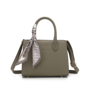 Women's Medium <strong>Top</strong> Handle Crossbody Bag PU Structured Handbag with Zipper Closure Waterproof 2-2.9L Capacity for Daily - Product Image 5