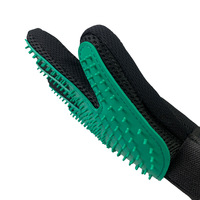 Gant de toilettage pour animaux de compagnie en gros - Gant de brossage doux pour l'élimination des poils morts pour animaux